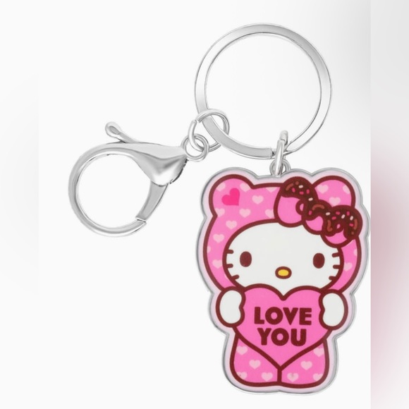 New Hello Kitty Pink Love You Keychain - Picture 2 of 2